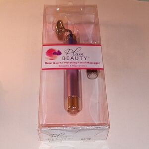 Rose Quartz Facial Massager - Pink and Gold